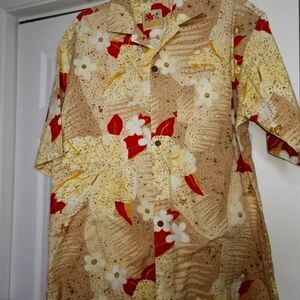 Hawaii style shirt cotton